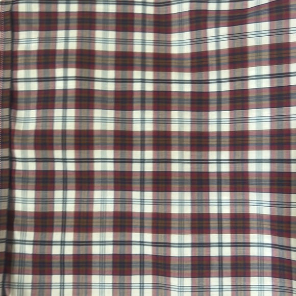 Maker & Company Mens Seersucker Blue Plaid Buttonfront Shirt-Size L like new - Picture 6 of 6